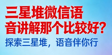 三星堆微信语音讲解那个比较好？